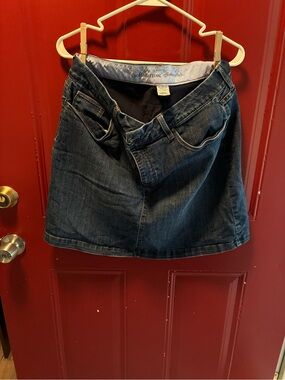 Croft & Barrow Dark Blue Denim Skort